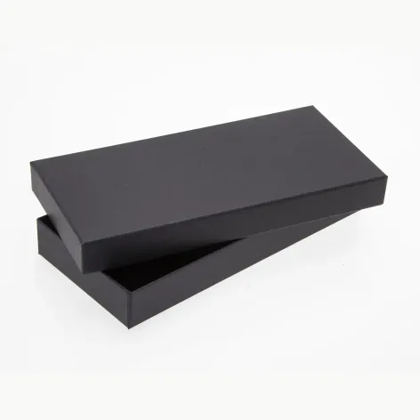 18 Choc Board Box and Lid Black Textured
